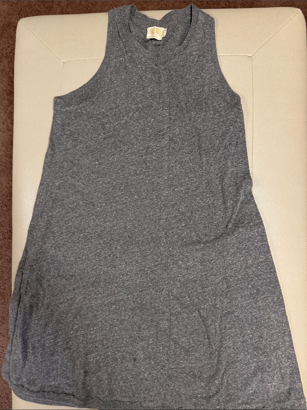 Sleeveless Grey Midi Dress — Casual Tank Style